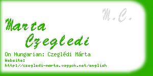marta czegledi business card